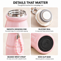 Thermos à café personnalisé ZREGGUR 280 ml, mini tasse de voyage en acier inoxydable isolée avec sangle, boîte cadeau, vente en gros