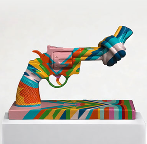 Escultura Moderna de Bronce Fundido a Medida con Forma de Pistola Anudada para Plaza, Monumento de la Paz y la <span class=keywords><strong>No</strong></span> Violencia, Arte Público Gubernamental - Product Image 6