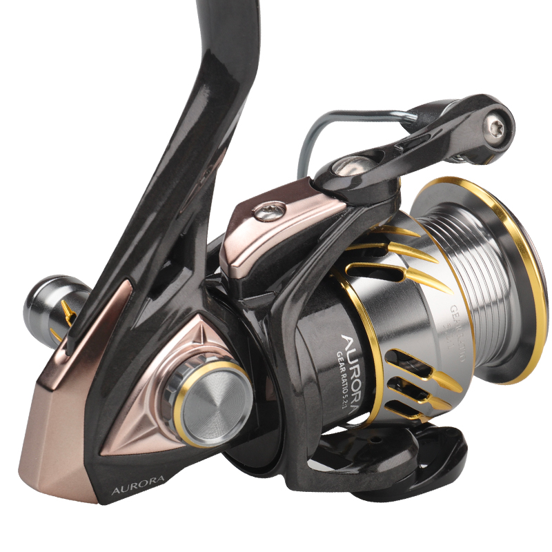 HISTAR gamba bilanciata in fibra di carbonio 7 + 1 BB 5.2:1 High Ratio Long Casting 4.5kg Drag Power Aurora Spinning Fishing Reel