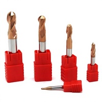 Fraise à billes à 4 dents en carbure de tungstène HRC55 de haute précision |   Fraiseuse CNC revêtue d'aluminium pour l'acier |   Service personnalisé OEM/ODM