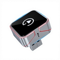 Boîtier CarPlay filaire vers sans fil Tulian, best-seller transfrontalier, avec écran capacitif de 7 pouces, en alliage d'aluminium, 3 Go de RAM/64 Go de stockage