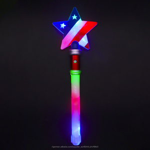 USA Party Favors für 4th von Juli Amerikanische Flaggen Glowing in <span class=keywords><strong>the</strong></span> Dark zauberstäbe - Product Image 1