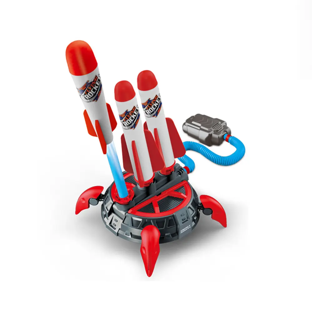 Qilong roket Launcher açık çocuk oyuncakları eğlenceli çocuklar açık başlatıcısı roket oyuncak hava roket fırlatıcı seti oyuncaklar