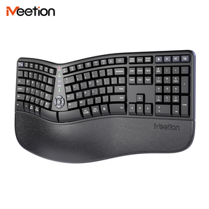<span class=keywords><strong>Clavier</strong></span> <span class=keywords><strong>ergonomique</strong></span> sans fil <span class=keywords><strong>Bluetooth</strong></span> 2,4 G Meetion DirectorWe2 avec batterie rechargeable pour ordinateur de bureau portable - Product Image 2