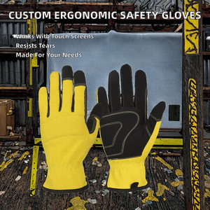Gants de sécurité ergonomiques personnalisables en gros, résistants aux déchirures, 7 oz, 26 cm, directement de l'usine, multi-usages, compatibles avec les écrans tactiles - Product Image 3