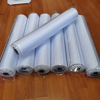 Tapis de souris personnalisé de toutes tailles, blanc, avec base en caoutchouc, surface en polyester, tapis de souris vierge