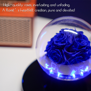 Room Decoration Couples Valentine Gift Magnetic Levitation Floating LED Ball Night Light Forever Eternal Preserved <b>Rose</b> Birthday - Product Image 3