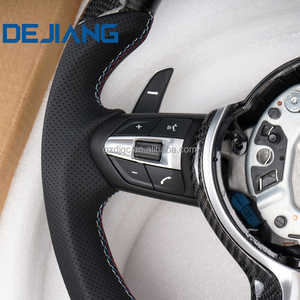Volant en cuir perforé en fibre de carbone <span class=keywords><strong>Relly</strong></span> pour BMW E70 E81 E82 E90 E91 E92 E93 E87 E88 E89 E84, personnalisable, prêt à l'emploi - Product Image 4