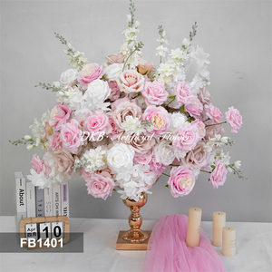 Boule de fleurs artificielles roses fraîches pour toile de fond de mariage, décoration de table de fête de jardin, centre de table, station de desserts - Product Image 2