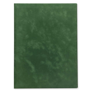 Cadeaux d'entreprise, dossier en velours vert à couverture rigide A4 avec estampage à chaud doré - Product Image 3