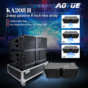 Système de sonorisation passif KA208 pour églises, enceinte Line Array à 2 voies, double haut-parleur large bande 8 pouces - Product Image 1