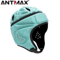 ANTMAX Scrum Cap Casco acolchado suave Casco de rugby Sombrero de fútbol Bandera Casco de fútbol para jóvenes adultos