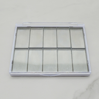 Palette à paupières magnétique vide avec couvercle transparent, marque privée, palette à paupières magnétique personnalisée, étui pour palette à paupières, emballage de palette de maquillage
