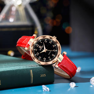 Montre Starry Sky pour femme, montre-bracelet à quartz en cuir imperméable, tendance et à la mode - Product Image 1