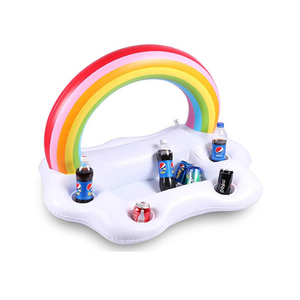 <strong>Inflatable</strong> Rainbow Cloud <strong>Drink</strong> Holder <strong>Pool</strong> Party <strong>Floating</strong> Coffee Bar <strong>Inflatable</strong> <strong>Pool</strong> <strong>Table</strong> <strong>Floating</strong> Bar Boat - Product Image 6