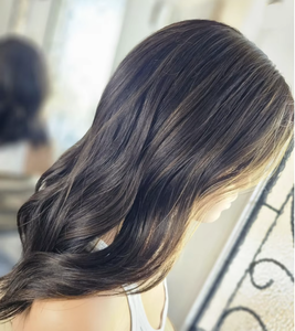 Parrucca Kosher Ebraica in Capelli Umani Grezzi Slavici Russi, con Pizzo Svizzero Invisibile, Balayage Naturale, Cuticole Allineate, Stile Modesto - Product Image 3