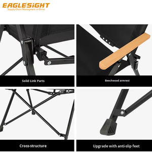 كرسي حديقة معدني حديث من شركة تصنيع المعدات الأصلية سريع للطي من الكربون وصيد الأسماك والتخييم - Product Image 3