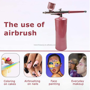 Kit de pistolet à air comprimé High Paint 20 PSI sans fil avec chargeur USB, <span class=keywords><strong>compresseur</strong></span> à air <span class=keywords><strong>pour</strong></span> barbier, maquillage, teinture capillaire, art des ongles, salon - Product Image 4
