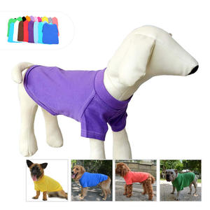 Vêtements en coton pour petits et grands chiens SongshanToys, t-shirt uni personnalisé avec logo, vêtements de luxe pour animaux de compagnie pour bouledogue français, <span class=keywords><strong>teckel</strong></span> - Product Image 1