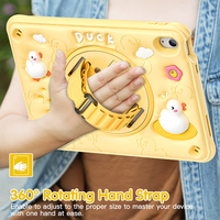 Pour iPad 10e génération 2022 10.9 pouces tablette enfants étui robuste antichoc avec 360 rotation béquille dragonne bandoulière ceinture
