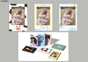 Mini cadre photo 3 pouces, cadre photo créatif couleur, motif personnalisé, affichage billet <span class=keywords><strong>de</strong></span> <span class=keywords><strong>train</strong></span>/billet <span class=keywords><strong>de</strong></span> cinéma, vente en gros, cadre photo décoration maison - Product Image 3