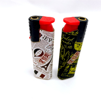 Briquet à cigares classique HP-X12, briquet à gaz en plastique élégant avec fonction de gonflage facile pour cigares et utilisation en extérieur