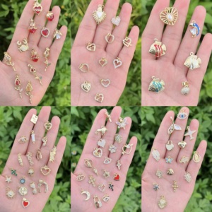 BD-L5295 Chất lượng cao tôm hùm Mặt dây chuyền đầy màu sắc hoa bướm Mặt dây chuyền men chuồn chuồn bọ rùa quyến rũ - Product Image 2