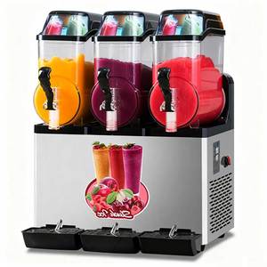 Nhà máy trực tiếp thương mại nước trái cây đồ uống Tủ đông với động cơ/Ba bể bằng Cháo Máy 36L Công suất 110/220V - Product Image 1
