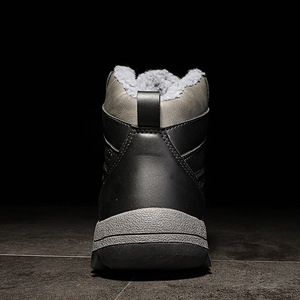 Hot Selling <strong>Men's</strong> Warm <strong>Shoes</strong> Waterproof Snow Leather Boots Lamb Wool Lined For <strong>Men</strong> - Product Image 4