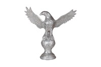 Sculpture de canard en aluminium design, accessoires décoratifs modernes pour la maison, sculpture d'oiseau en métal artisanale, décoration de table