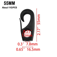 Clip de fixation en nylon pour corde élastique, idéal pour kayak, canoë, corde bungee, ligne de rame, bateau, attache de corde