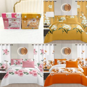 Ensemble de draps en microfibre <span class=keywords><strong>super</strong></span> doux, taille King, ensemble de literie 8 pièces avec draps, rideaux et taies d'oreiller - Product Image 1