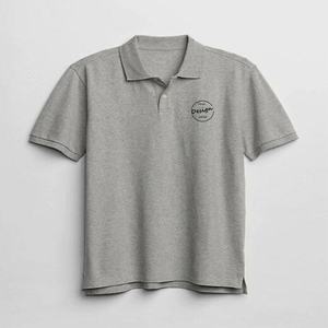 Camiseta Polo básica de tela de algodón y poliéster con estampado personalizado, camiseta polo transpirable ajustada de Color sólido para hombre con dobladillo dividido - Product Image 6