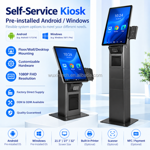 WUXIN Totem Chiosco Self-Service Android da 15.6/21.5 Pollici con Schermo Touch per Ordinazioni e Pagamenti, con Slot POS per Hotel e Ristoranti - Product Image 3