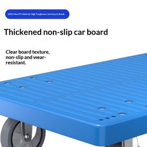 รถเข็นพลาสติกพับได้แบบหนา รับน้ำหนักได้ 500 กก. แบบพับได้ ใช้ในครัวเรือน เงียบ น้ำหนักเบา พกพาสะดวก แบบรังผึ้ง สี่ล้อ ดึงด้วยมือ - Product Image 4