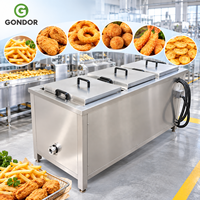 Freidora De Chifles Aceite 6 Industrie Petit Lot 150l Huile Eau Friteuse Gaz Électrique Fish Fry Machine