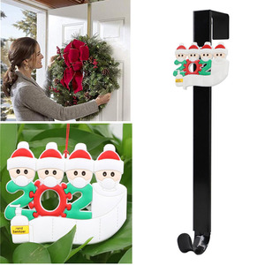 Christmas Door Hook Removable Rectangle Shape Single Tier For Storage Behind Doors On Walls Novelty Hooks - Product Image 1
