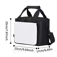 Sac isotherme vierge pour sublimation, impression par transfert thermique DIY, sac alimentaire portable isolé, panneau de sublimation blanc en polyester, forme cube
