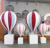 Ballon d'air chaud en fibre de verre, 1 pièce, décoration colorée, pour fenêtre au sol, sculpture d'ouverture, pour mariage