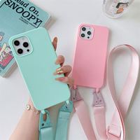 Sangle de téléphone portable à bandoulière tendance pour femme avec étui pour iPhone 16 15 14 13 11 Pro Max 8 7 Plus – Accessoires de téléphone adaptés aux voyages