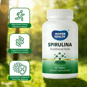 Tabletas de Espirulina para Adultos OEM/ODM, Suplemento Dietético para el Metabolismo Energético, Soporte Antioxidante, Apto para Veganos, Sin Gluten, Orgánico - Product Image 2