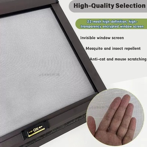 Mosquitera <span class=keywords><strong>Enrollable</strong></span> Personalizable de <span class=keywords><strong>Malla</strong></span> de Poliéster, Resistente al Viento y al Polvo, para <span class=keywords><strong>Puerta</strong></span> de Balcón - Product Image 3