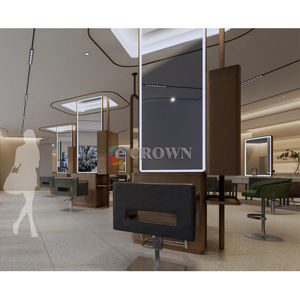 Shop showcase Counter Store Luxury Counter Salon Shop Cabinet Design <strong>Pl</strong> Design Beauty Countersalon Shop Barber showcase OEM - Product Image 5