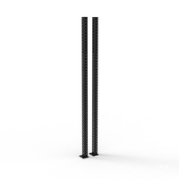 Cage de support de puissance professionnelle avec barres de traction et de trempage Lat-support vertical de support de squat robuste pour l'entraînement de force à domicile