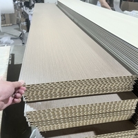 Revestimiento de Pared de PVC Compuesto de Fibra de Bambú Moderno, Resistente al Fuego e Impermeable, para Uso Comercial y Doméstico, Paneles de Pared Interiores