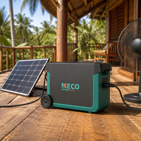 Station d'alimentation portable professionnelle 3600Wh 3.6kWh LiFePO4, générateur solaire, entrée PV maximale pour l'alimentation hors réseau des villages isolés en Afrique