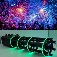 XLIGHTING Équipement DJ Machine à papier à confettis Machine à tirer électrique Pistolet à confettis LED pour DJ Stage Disco Party Events