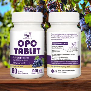 Doğal Vegan dostu üzüm çekirdeği ekstresi <span class=keywords><strong>OPC</strong></span> Tablet antioksidan takviyesi yetişkinler için toptan tedarikçisi özel hizmet - Product Image 4
