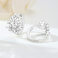 Boucles d'oreilles en argent sterling S925 plaqué or rose avec perle de culture d'eau de mer et zircon, motif dessin animé, pour femme, classiques, pour mariage, fiançailles, fête, anniversaire