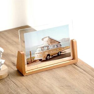 Cadre photo en verre à sublimation vierge personnalisable DIY 15,2*20,3 cm avec support, en verre trempé écologique, vente en gros - Product Image 4